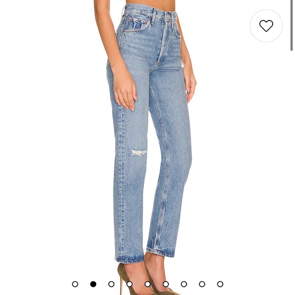 New Agolde 90s Pinch Waist in Abstract - Picture 3 of 8